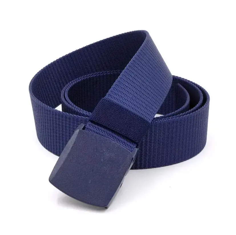 Men's Imported Easy Adjustable Breathable Nylon Fabric Casual Belt With Buckle